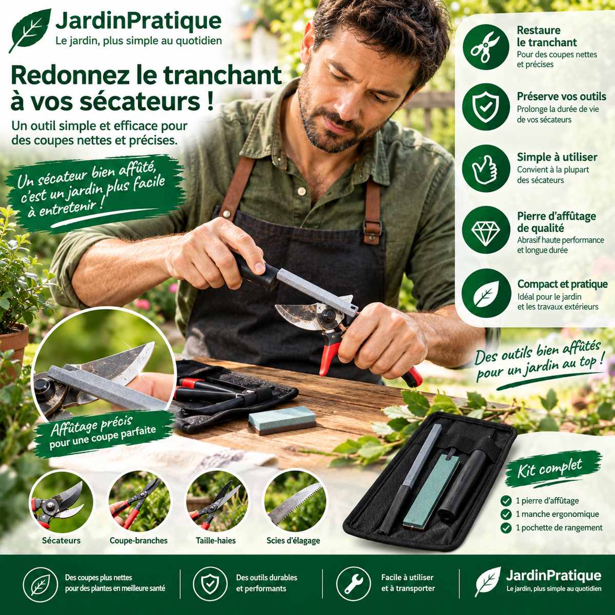 Aiguiseur Diamant Universel – Lime d’Affûtage pour Couteaux, Ciseaux et Outils