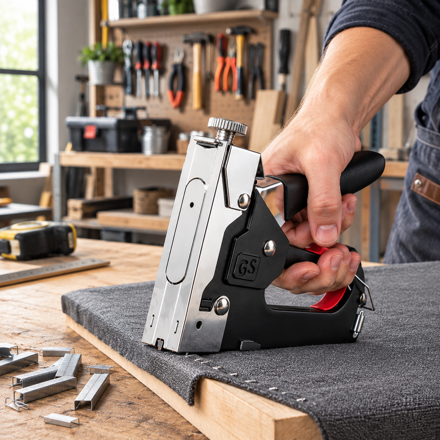Pistolet à clous manuel 4-en-1 pour bricolage et menuiserie