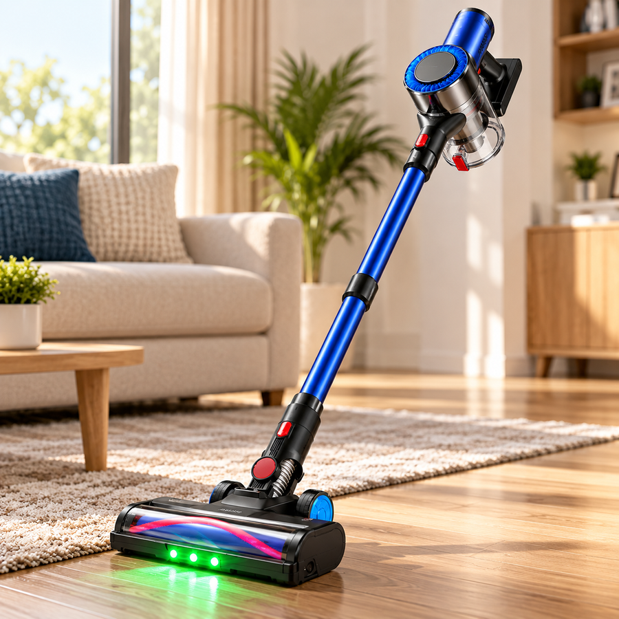 Aspirateur Balai Sans Fil 450 W 55 kPa – Autonomie 55 min, Écran LED, Brosse Motorisée, Sols et Tapis