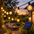 Guirlande Solaire Cristal – 60 LED, 8 Modes, Lumière Chaude, IP65, Extérieur Jardin Terrasse