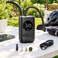 Gonfleur de Pneus Portable 150 PSI, Compresseur Sans Fil 4 Modes