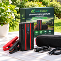 Booster Batterie Voiture 12V 600A – Démarreur de Batterie Portable Lithium avec Lampe LED SOS et USB