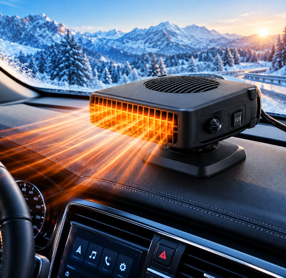 Dégivreur Voiture 12V – Chauffage Pare-Brise Portable