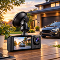Dashcam Voiture Double Caméra 1080P – Caméra Embarquée Avant & Intérieur, Vision Nocturne IR, Écran LCD, Enregistrement en Boucle