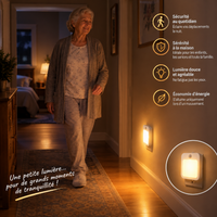 Veilleuse LED à Détecteur de Mouvement – Lumière Douce, Intensité Réglable