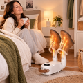 Sèche-Chaussures Électrique Pliable 130W avec Écran Tactile, Air Chaud 360°, Minuterie 180 min et Chauffage PTC