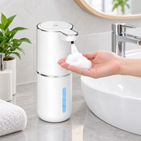 Distributeur Savon Automatique 380 ml – Sans Contact, Capteur Infrarouge, Recharge USB-C, 4 Dosages