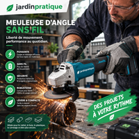 Meuleuse d’angle sans fil 125 mm 18 V – 3 vitesses