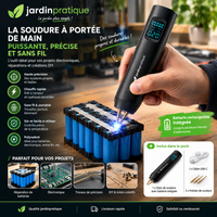 Mini Soudeuse par Points Portable 18650 – 90 Niveaux de Puissance, Soudage Batterie Nickel
