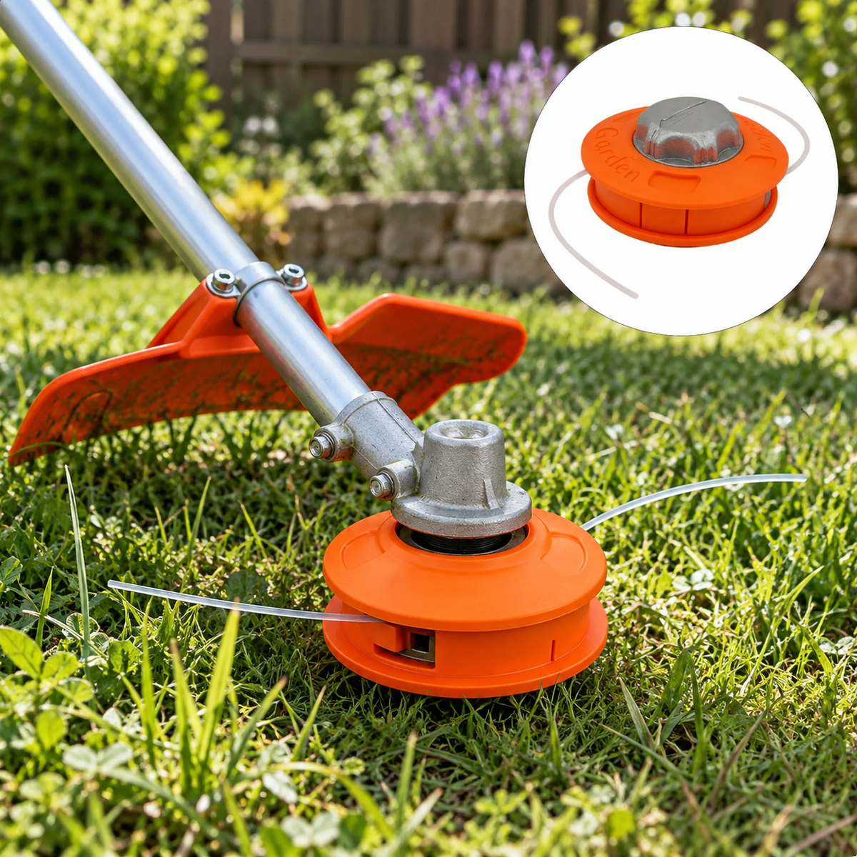 Tête de Débroussailleuse en Acier – Lame Rotative pour Herbes Hautes, Broussailles et Entretien du Jardin
