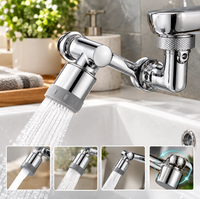 Extension de Robinet Pivotante 360° – Douchette 2 Jets pour Évier, Adaptateur Robinet Orientable